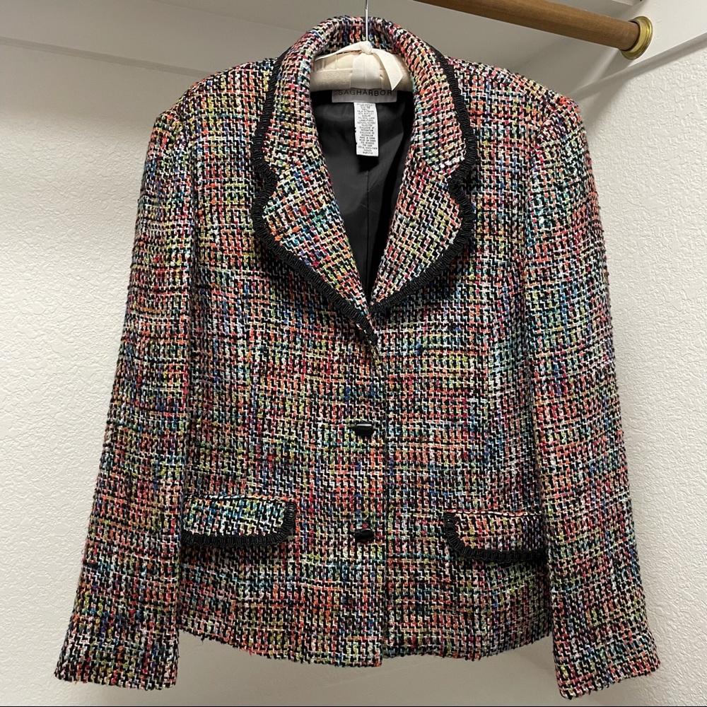 Sag Harbor ⭐️ Technicolor Dream Coat ⭐️  Sz 14